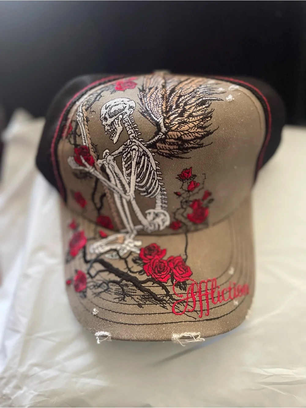 Affliction Winged Reaper Hat NWT